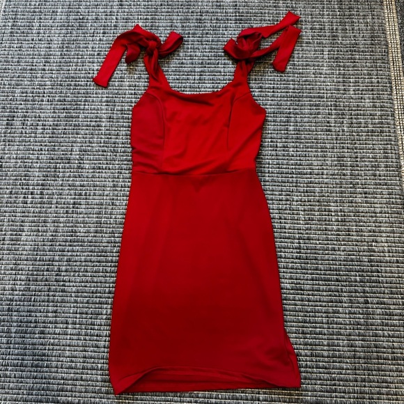 Urban Outfitters Scarlet Mini Dress with Bow Straps - Picture 1 of 3